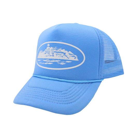 Corteiz Alcatraz Trucker Hat - Blue