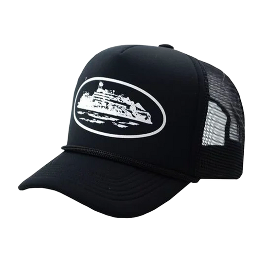 Corteiz Alcatraz Trucker Hat - Black