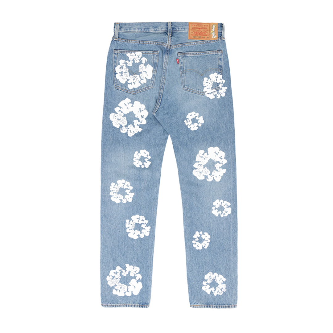 Denim Tears - The Cotton Wreath Jean Light Wash